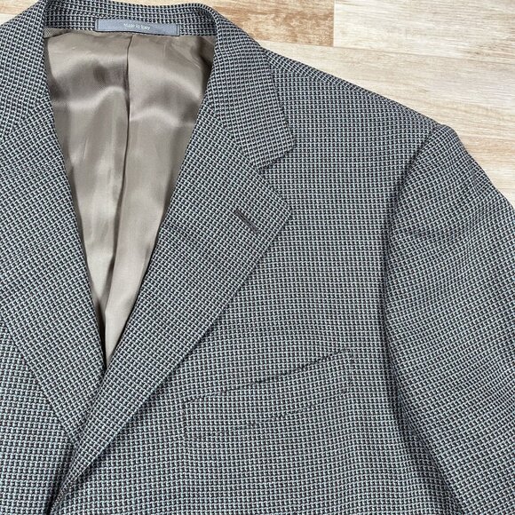 Ermenegildo Zegna 3 Button Wool & Silk Blue & Brown Sports Coat Blazer Size 44R - Picture 10 of 10